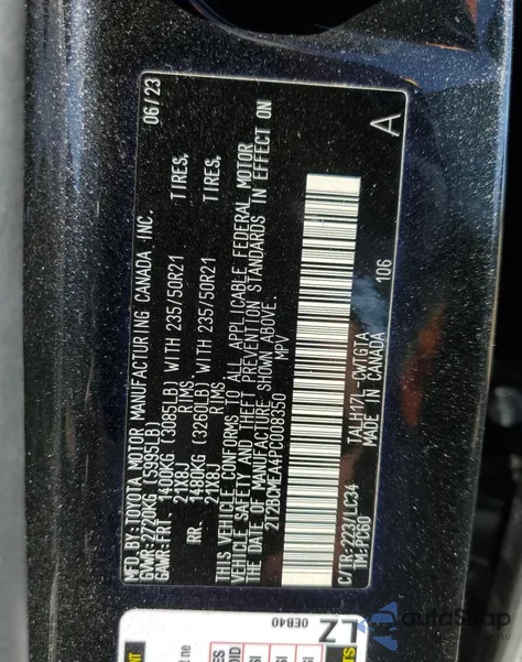 2023 Lexus Rx 500H F Sport from USA, damaged, VIN 2T2BCMEA4PC008350